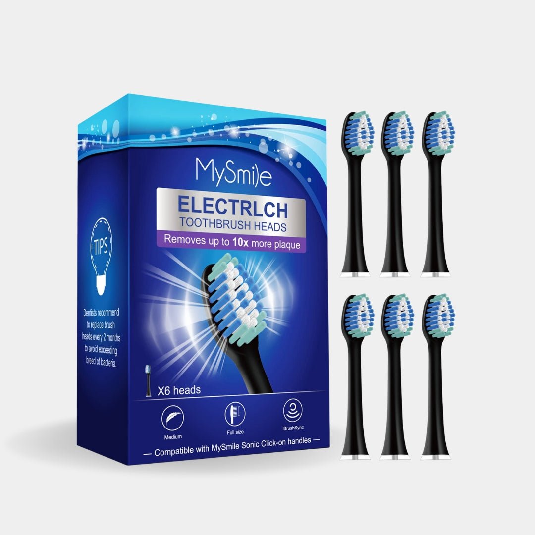 Elite Sonic Toothbrush Replacement Heads (6 Heads)