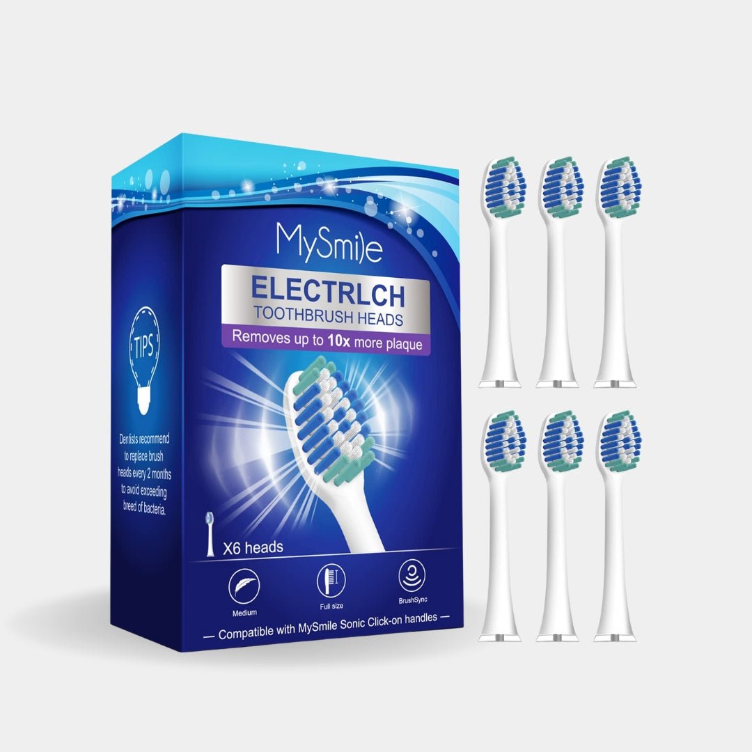 Elite Sonic Toothbrush Replacement Heads (6 Heads)